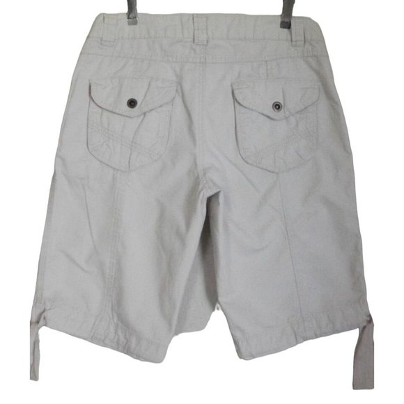 a.n.a. Bermuda Shorts 6 x 11" Inseam low rise khaki beige chino 100% cotton - Picture 9 of 11